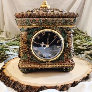 Vintage WORKING Clock w/ Storage/Lid